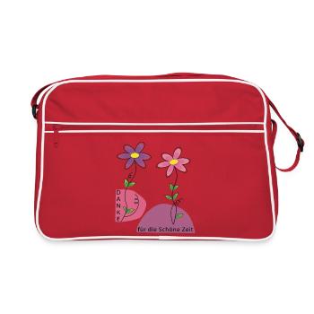 Thank you for the great time - Retro Bag - red/white - Front