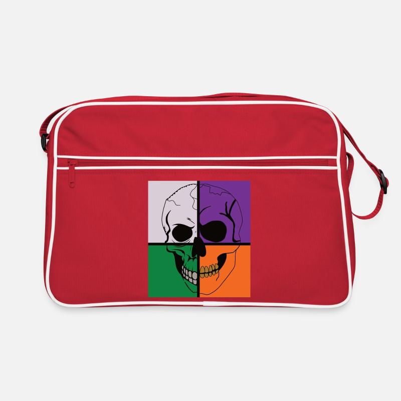 Skeletal Skull Retro Bag