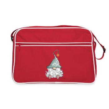Gnome Nain Noël Gnome Vacances - Sac Retro - rouge/blanc - Devant
