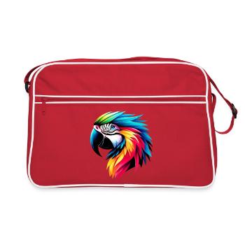 Perroquet - Sac Retro - rouge/blanc - Devant