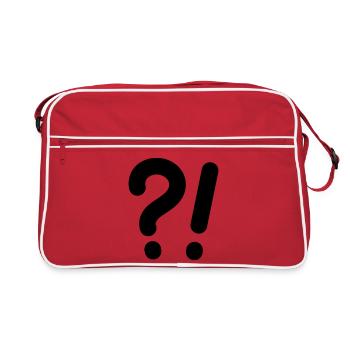 Points d’interrogation et points d’exclamation - Sac Retro - rouge/blanc - Devant