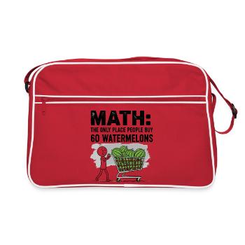 Watermelon Enthusiast Quote Design - Retro Bag - red/white - Front