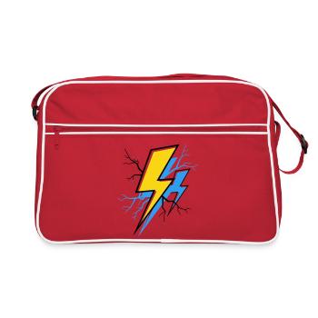 Blue Yellow Ray - Retro Bag - red/white - Front
