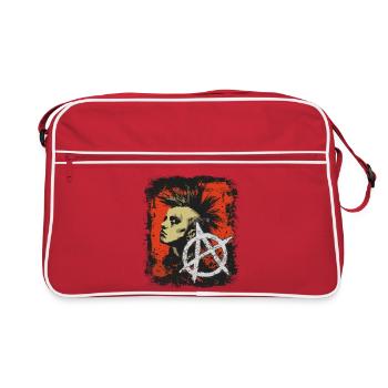 Punk Rock Girl - Retro Bag - red/white - Front