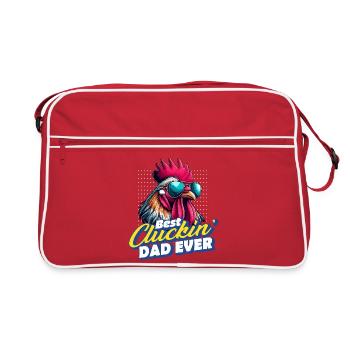 Best Cluckin Dad Ever - Retro Bag - red/white - Front
