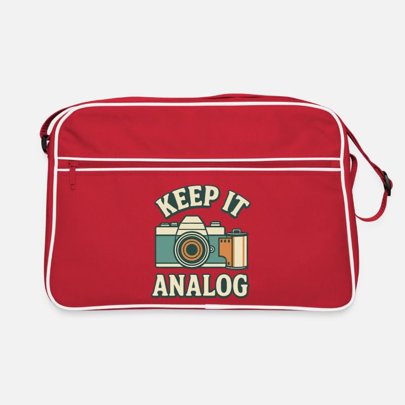 Bleib analog Retro Tasche