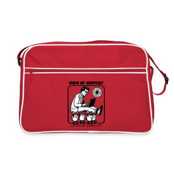 Coupes de soutien - Sac Retro - rouge/blanc - Devant