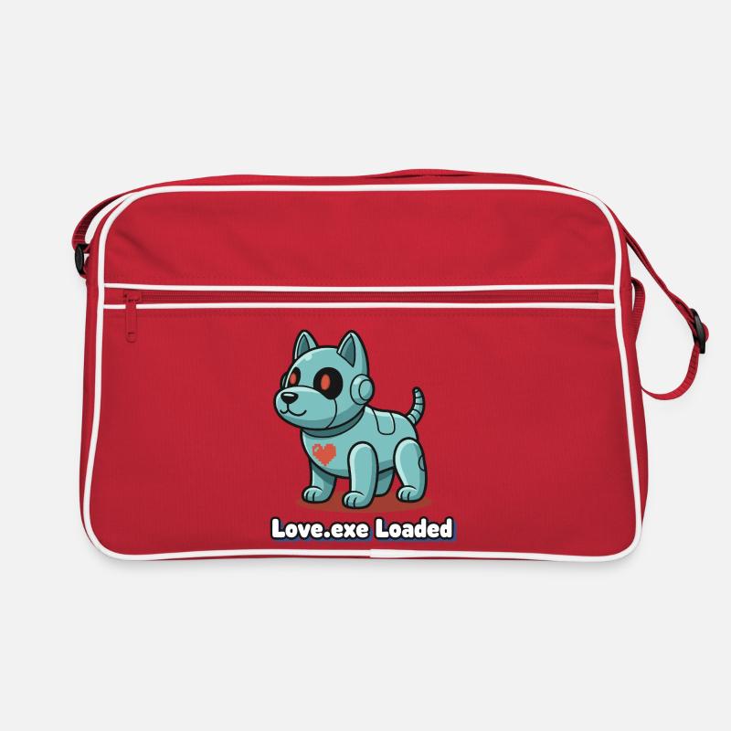 Love.exe chien Pixel Robo Sac Retro