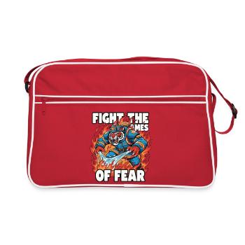 FireTiger Fighting Fear - Retro Bag - red/white - Front