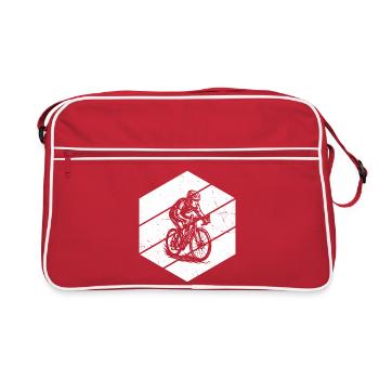 Roadbike artwork for your outfit - Retro Bag - red/white - Front