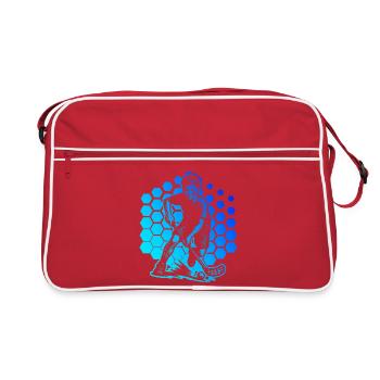 Floorball Love Clear Look for Floorball - Retro Bag - red/white - Front