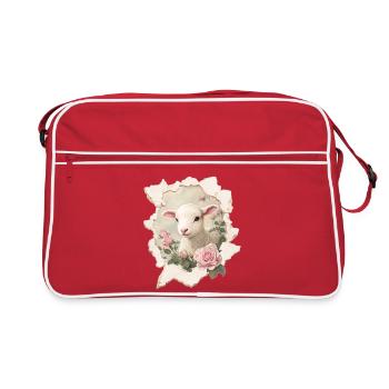 Agneau - Sac Retro - rouge/blanc - Devant