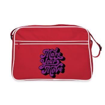 Faites votre mouvement rétro - Sac Retro - rouge/blanc - Devant