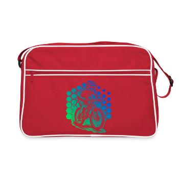 Un incontournable pour le vrai VTT - Sac Retro - rouge/blanc - Devant
