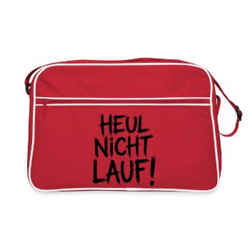 Ne pleure pas. Cours ! - Sac Retro - rouge/blanc - Devant
