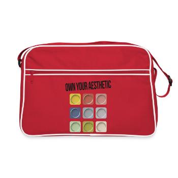 Assumez votre esthétique – soyez vous-même - Sac Retro - rouge/blanc - Devant