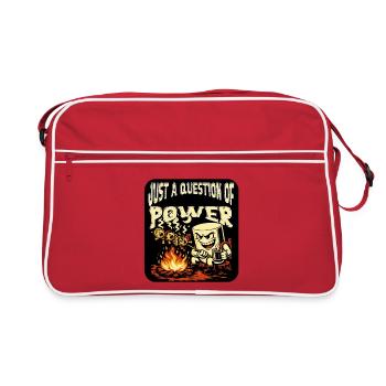 Rôti au feu de camp - Sac Retro - rouge/blanc - Devant