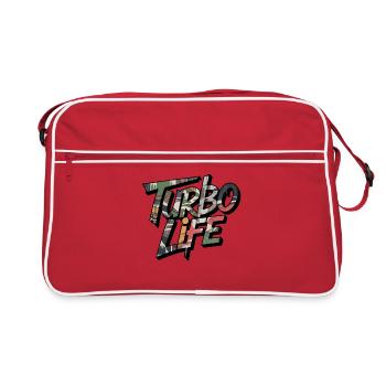 Turbo Life Camo Motif for JDM Fans Men Boys - Retro Bag - red/white - Front