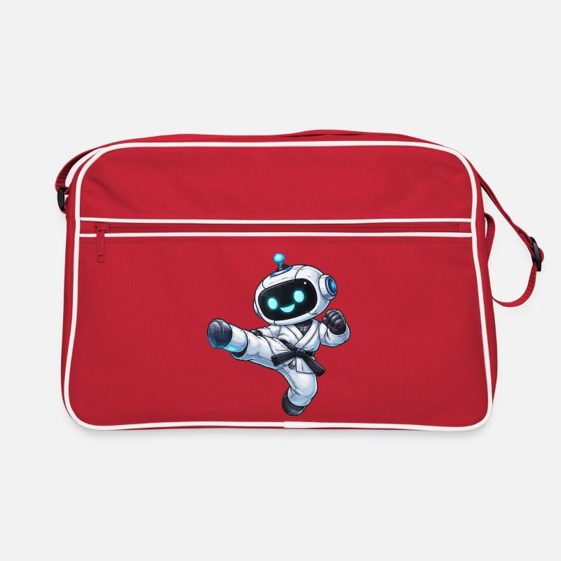 Combat robot in karate gi Retro Bag