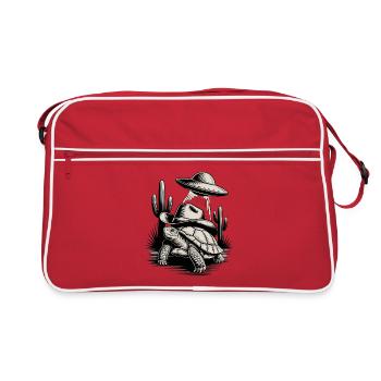 Chemise classique Alien Cowboy Turtle - Sac Retro - rouge/blanc - Devant