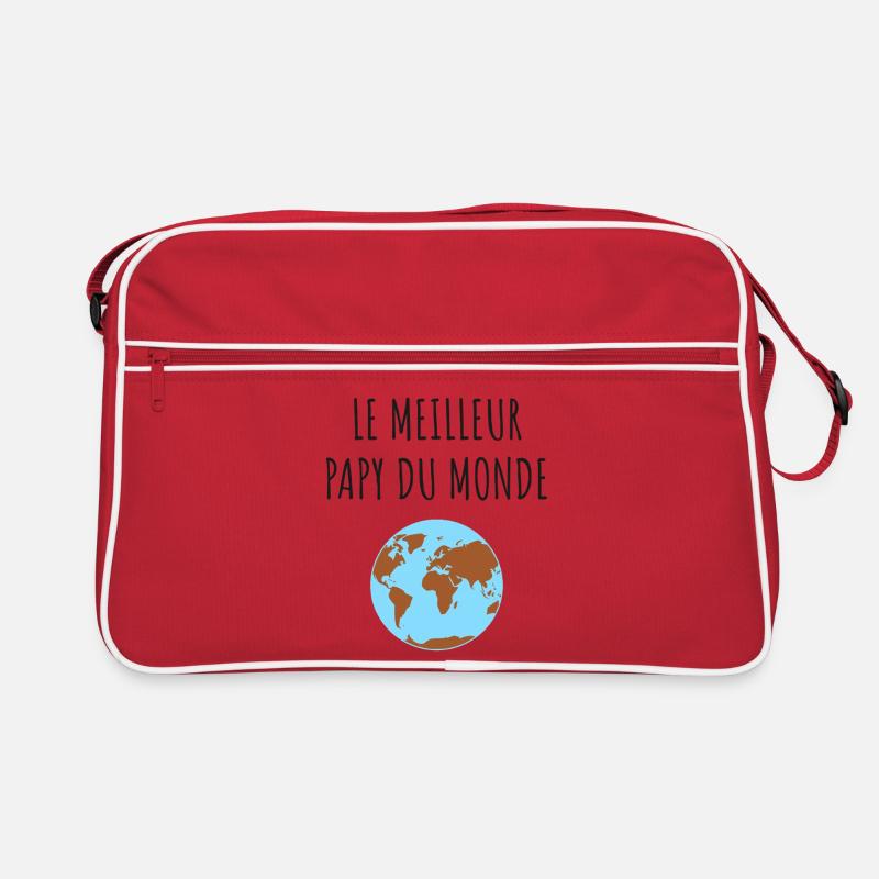 Meilleur Papy Globe Sac Retro