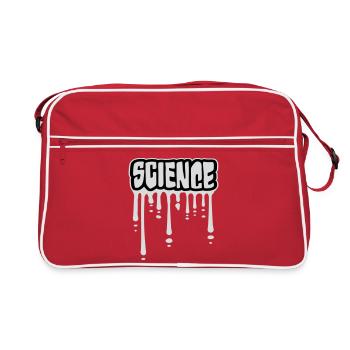 Science Science Statement Nerd Education Saying - Retro Bag - red/white - Front