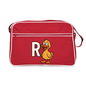Pension Duck 2026 Une légende prend sa retraite - Sac Retro - rouge/blanc - Devant