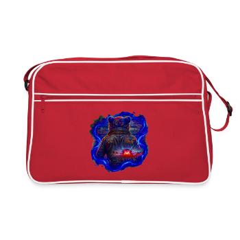 Veste de concert style ours néon - Sac Retro - rouge/blanc - Devant