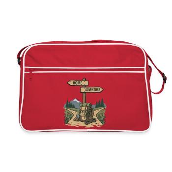 Randonnée - Aventure en plein air - Sac Retro - rouge/blanc - Devant