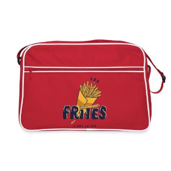 Frites – Les Frites, C’est la Vie - Sac Retro - rouge/blanc - Devant