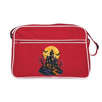 Das Spukhaus auf dem Hügel - Retro Tasche - Rot/Weiß - Vorne