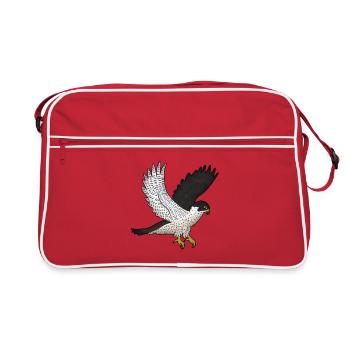 Faucon pèlerin Vol - Sac Retro - rouge/blanc - Devant
