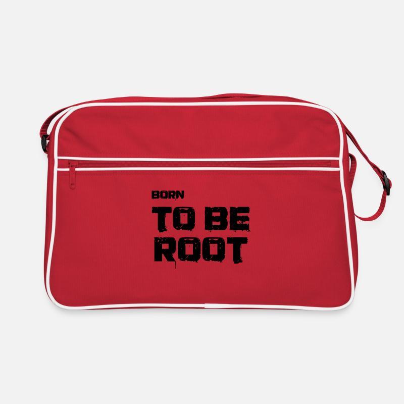 Born to be root. IT administrators, admin, nerds Retro Bag
