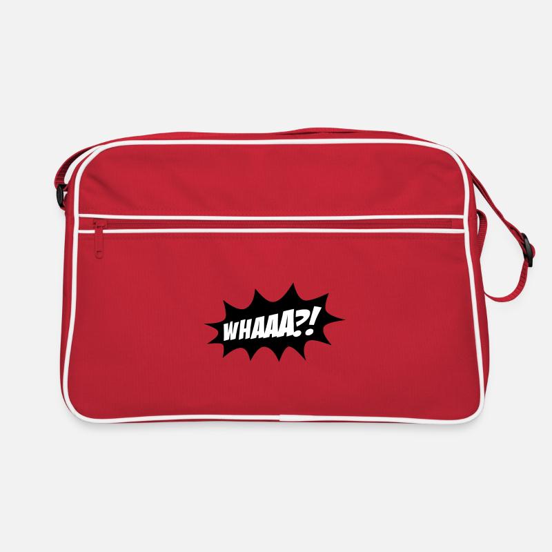 Speech bubble whaaa Retro Bag