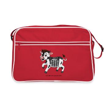 Cowculator - cow calculator - Retro Bag - red/white - Front