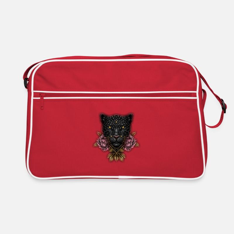 Pepe Panter 3 - Retro Tasche - Rot/Weiß