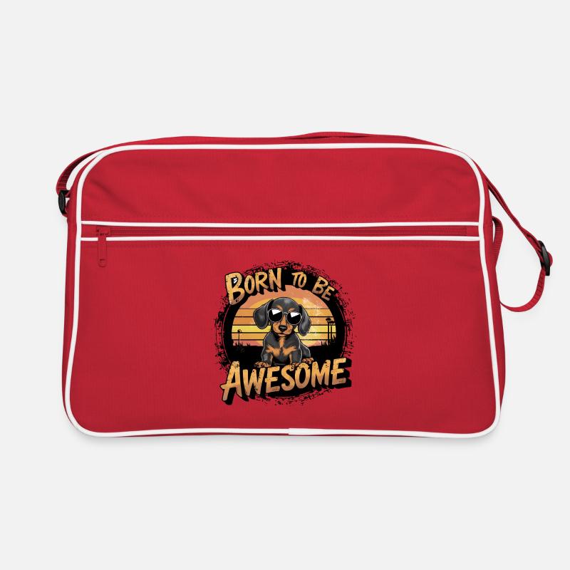 Conception d’adorable chien teckel Sac Retro