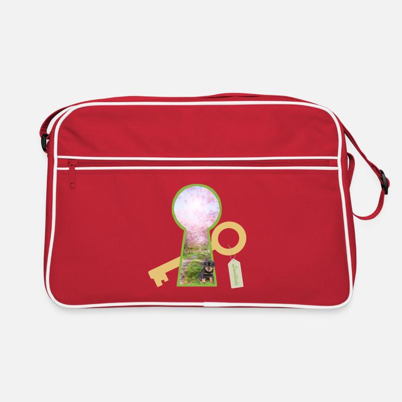 landliebe mit hund Retro Tasche