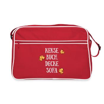 Cookies Book Blanket Sofa - Retro Bag - red/white - Front