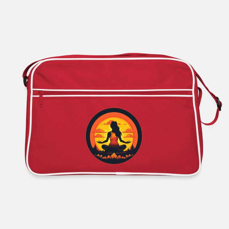 Yoga Meditation Relax Retro Tasche