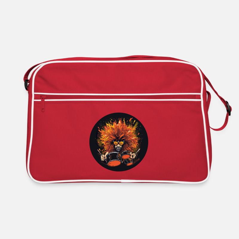 Drummer wild Retro Tasche