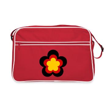 Allemagne Couleurs Fleur Fleur - Sac Retro - rouge/blanc - Devant