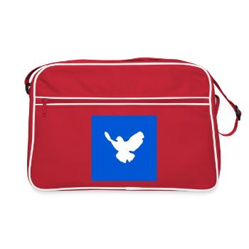 colombe de la paix - Sac Retro - rouge/blanc - Devant