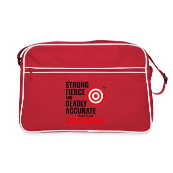 Cibles de tir à l’arc Archer Tir dans le mille Sport - Sac Retro - rouge/blanc - Devant