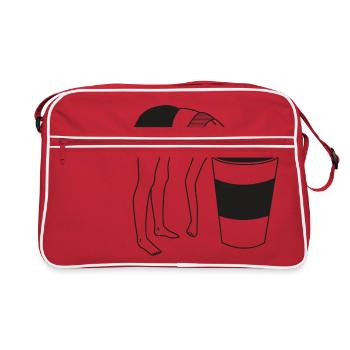 COFFE BREAK - Retro Bag - red/white - Front