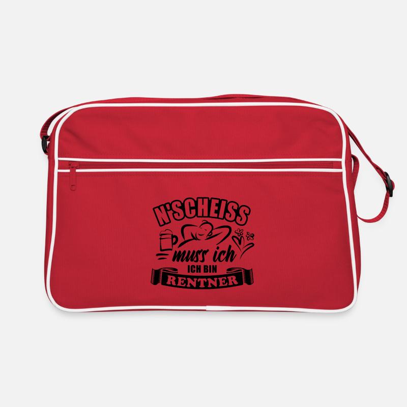 N'Scheiß muss ich, ich bin Rentner - Rente Retro Tasche