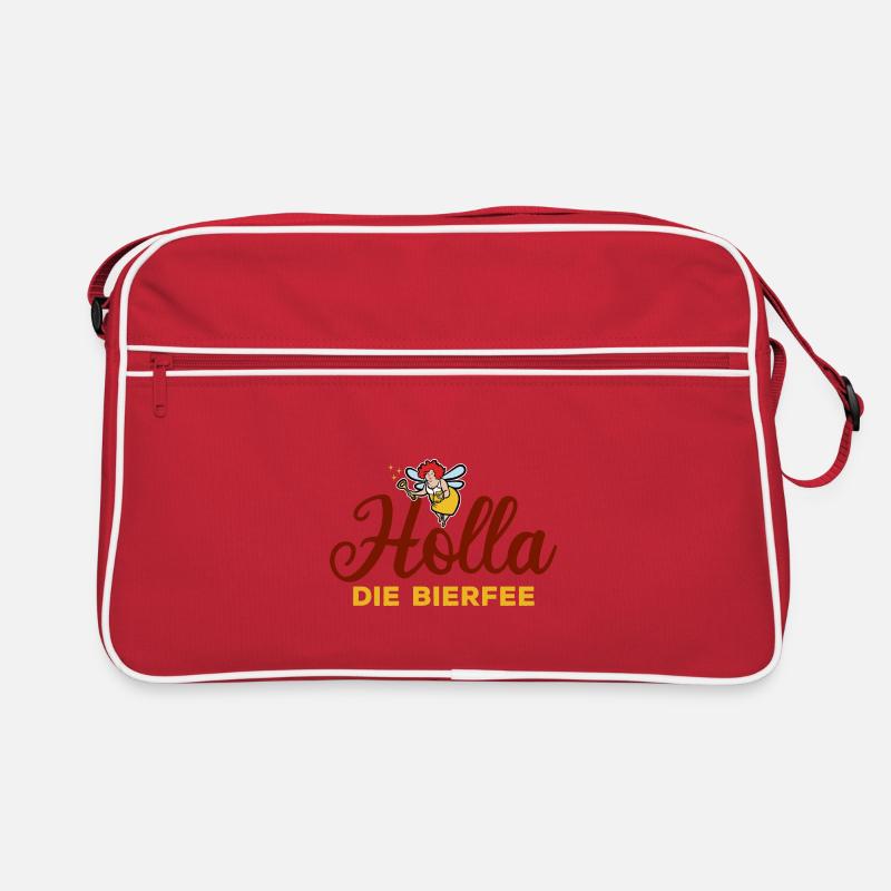 Holla die Bierfee - Biertrinker - Männertag Retro Tasche