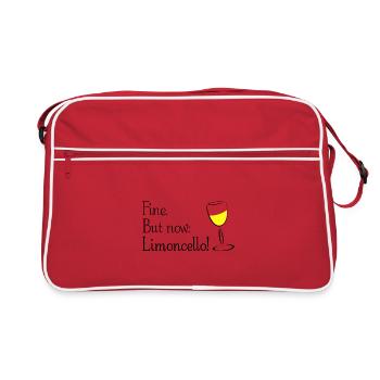 Bien. Mais maintenant: Limoncello! Limoncino! - Sac Retro - rouge/blanc - Devant