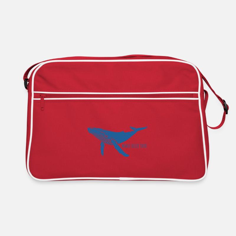 Whale Hello There - Wal - Buckelwal - Meeressäuger Retro Tasche