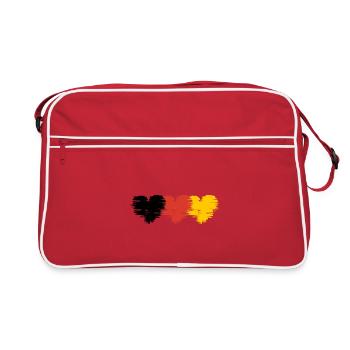 Conte de fées d’été 2024 Coeur Allemagne - Sac Retro - rouge/blanc - Devant